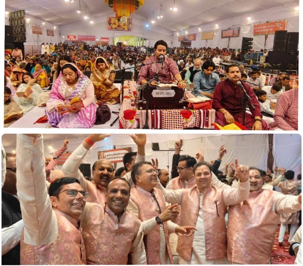 Devotees of Balaji rejoiced at the eighth Shri Sunderkand recitation and grand night vigil